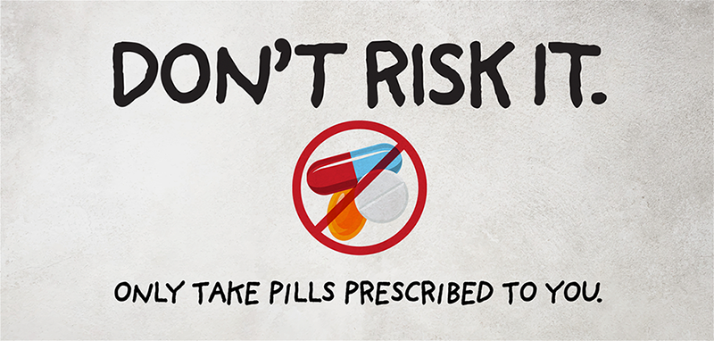 Don't risk it - Only take pills prescribed to you